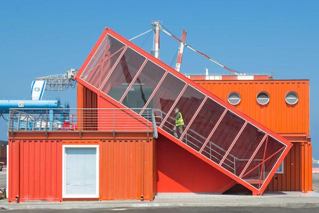container modifications - stairwell